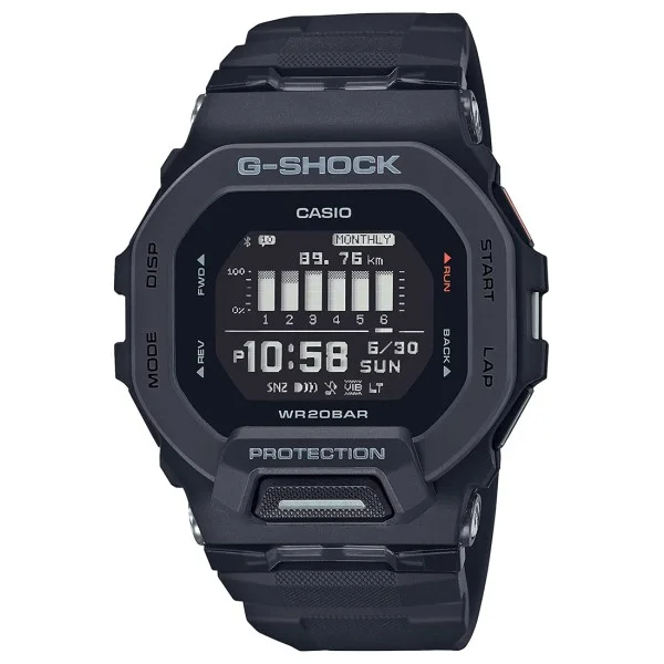 Casio G-Shock Digital Watch for Men, Black - GBD-200-1DR
